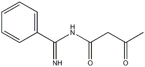 N-[imino(phenyl)methyl]-3-oxobutanamide Structure
