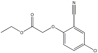 ethyl (4-chloro-2-cyanophenoxy)acetate 结构式