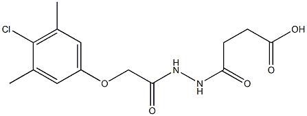 4-{2-[(4-chloro-3,5-dimethylphenoxy)acetyl]hydrazino}-4-oxobutanoic acid