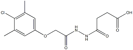 4-{2-[(4-chloro-3,5-dimethylphenoxy)acetyl]hydrazino}-4-oxobutanoic acid|