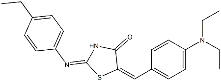 5-[4-(diethylamino)benzylidene]-2-[(4-ethylphenyl)imino]-1,3-thiazolidin-4-one