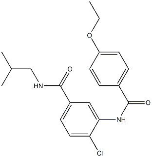 4-chloro-3-[(4-ethoxybenzoyl)amino]-N-isobutylbenzamide Structure