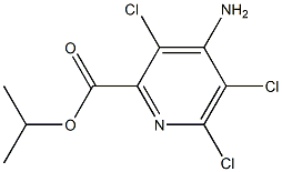 isopropyl 4-amino-3,5,6-trichloro-2-pyridinecarboxylate,,结构式