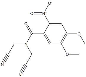  N,N-bis(cyanomethyl)-2-nitro-4,5-dimethoxybenzamide