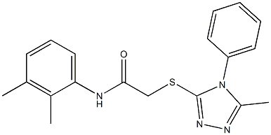  N-(2,3-dimethylphenyl)-2-[(5-methyl-4-phenyl-4H-1,2,4-triazol-3-yl)sulfanyl]acetamide