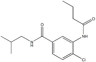3-(butyrylamino)-4-chloro-N-isobutylbenzamide Struktur