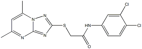 N-(3,4-dichlorophenyl)-2-[(5,7-dimethyl[1,2,4]triazolo[1,5-a]pyrimidin-2-yl)sulfanyl]acetamide