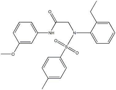 2-{2-ethyl[(4-methylphenyl)sulfonyl]anilino}-N-(3-methoxyphenyl)acetamide