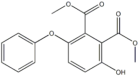 dimethyl 3-hydroxy-6-phenoxyphthalate 化学構造式