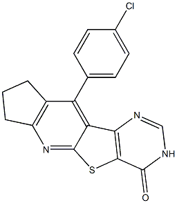 10-(4-chlorophenyl)-8,9-dihydro-3H-cyclopenta[5',6']pyrido[3',2':4,5]thieno[3,2-d]pyrimidin-4(7H)-one