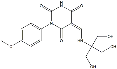  5-({[2-hydroxy-1,1-bis(hydroxymethyl)ethyl]amino}methylene)-1-(4-methoxyphenyl)-2,4,6(1H,3H,5H)-pyrimidinetrione