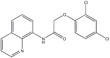 2-(2,4-dichlorophenoxy)-N-(8-quinolinyl)acetamide Structure