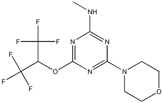  N-methyl-N-{4-(4-morpholinyl)-6-[2,2,2-trifluoro-1-(trifluoromethyl)ethoxy]-1,3,5-triazin-2-yl}amine