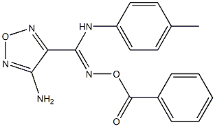 4-amino-N'-(benzoyloxy)-N-(4-methylphenyl)-1,2,5-oxadiazole-3-carboximidamide