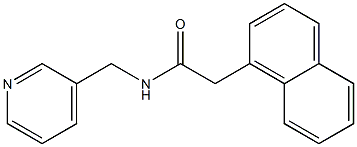 2-(1-naphthyl)-N-(3-pyridinylmethyl)acetamide 结构式