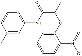 2-{2-nitrophenoxy}-N-(4-methyl-2-pyridinyl)propanamide