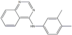 N-(3,4-dimethylphenyl)-N-(4-quinazolinyl)amine Structure