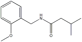 N-(2-methoxybenzyl)-3-methylbutanamide 化学構造式