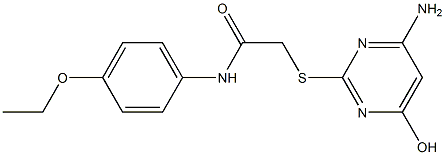 2-[(4-amino-6-hydroxypyrimidin-2-yl)sulfanyl]-N-[4-(ethyloxy)phenyl]acetamide