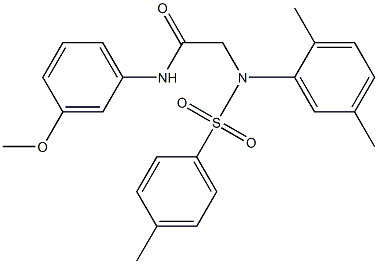 2-{2,5-dimethyl[(4-methylphenyl)sulfonyl]anilino}-N-(3-methoxyphenyl)acetamide