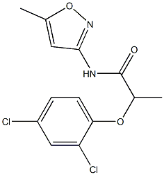 2-(2,4-dichlorophenoxy)-N-(5-methyl-3-isoxazolyl)propanamide Structure