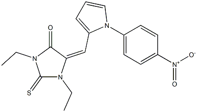 1,3-diethyl-5-[(1-{4-nitrophenyl}-1H-pyrrol-2-yl)methylene]-2-thioxo-4-imidazolidinone