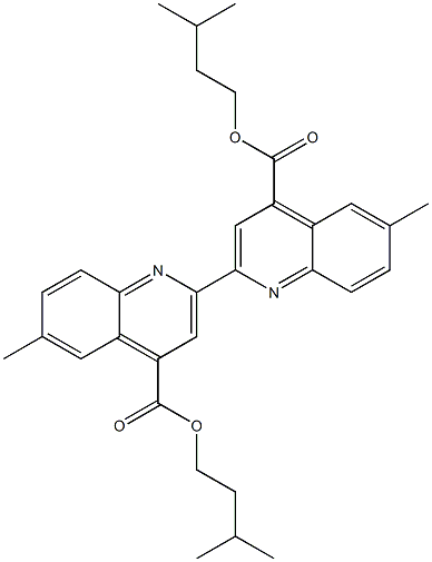 diisopentyl 6,6'-dimethyl-2,2'-biquinoline-4,4'-dicarboxylate