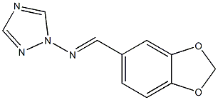 N-(1,3-benzodioxol-5-ylmethylene)-N-(1H-1,2,4-triazol-1-yl)amine Structure
