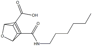 3-[(hexylamino)carbonyl]-7-oxabicyclo[2.2.1]hept-5-ene-2-carboxylic acid Structure