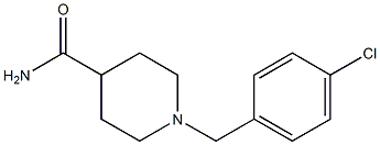 1-(4-chlorobenzyl)-4-piperidinecarboxamide,,结构式