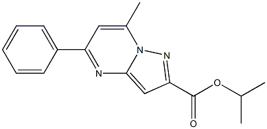 isopropyl 7-methyl-5-phenylpyrazolo[1,5-a]pyrimidine-2-carboxylate Structure