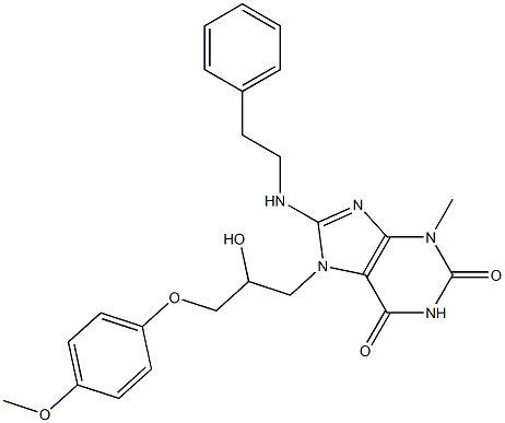 7-[2-hydroxy-3-(4-methoxyphenoxy)propyl]-3-methyl-8-[(2-phenylethyl)amino]-3,7-dihydro-1H-purine-2,6-dione