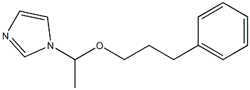1-[1-(3-phenylpropoxy)ethyl]-1H-imidazole Struktur