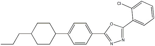 2-(2-chlorophenyl)-5-[4-(4-propylcyclohexyl)phenyl]-1,3,4-oxadiazole Structure