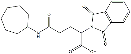 5-(cycloheptylamino)-2-(1,3-dioxo-1,3-dihydro-2H-isoindol-2-yl)-5-oxopentanoic acid