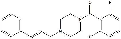 1-cinnamyl-4-(2,6-difluorobenzoyl)piperazine 结构式