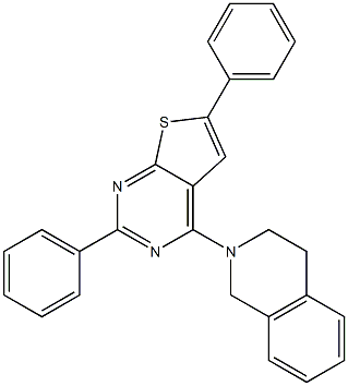 2-(2,6-diphenylthieno[2,3-d]pyrimidin-4-yl)-1,2,3,4-tetrahydroisoquinoline