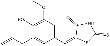 5-(3-allyl-4-hydroxy-5-methoxybenzylidene)-2-thioxo-1,3-thiazolidin-4-one