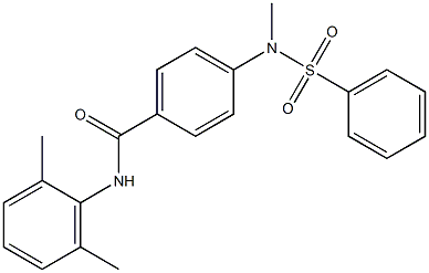 N-(2,6-dimethylphenyl)-4-[methyl(phenylsulfonyl)amino]benzamide|