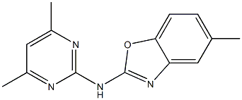  N-(4,6-dimethyl-2-pyrimidinyl)-N-(5-methyl-1,3-benzoxazol-2-yl)amine