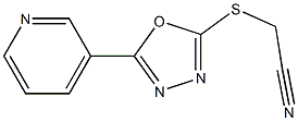 [(5-pyridin-3-yl-1,3,4-oxadiazol-2-yl)sulfanyl]acetonitrile