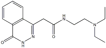 N-[2-(diethylamino)ethyl]-2-(4-oxo-3,4-dihydro-1-phthalazinyl)acetamide Struktur