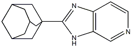 2-(1-adamantyl)-3H-imidazo[4,5-c]pyridine 化学構造式