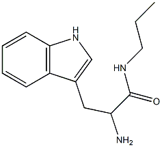 2-amino-3-(1H-indol-3-yl)-N-propylpropanamide Structure