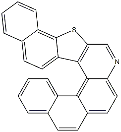 naphtho[1,2-f]naphtho[2',1':4,5]thieno[2,3-c]quinoline Struktur
