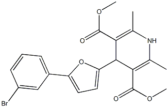 dimethyl 4-[5-(3-bromophenyl)-2-furyl]-2,6-dimethyl-1,4-dihydro-3,5-pyridinedicarboxylate