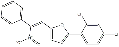 2-(2,4-dichlorophenyl)-5-(2-nitro-2-phenylvinyl)furan Structure