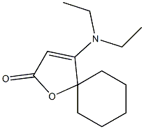 4-(diethylamino)-1-oxaspiro[4.5]dec-3-en-2-one,,结构式