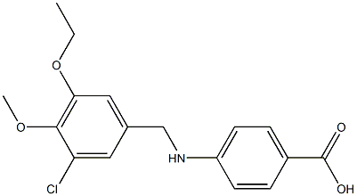 4-[(3-chloro-5-ethoxy-4-methoxybenzyl)amino]benzoic acid