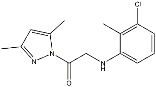 3-chloro-N-[2-(3,5-dimethyl-1H-pyrazol-1-yl)-2-oxoethyl]-2-methylaniline